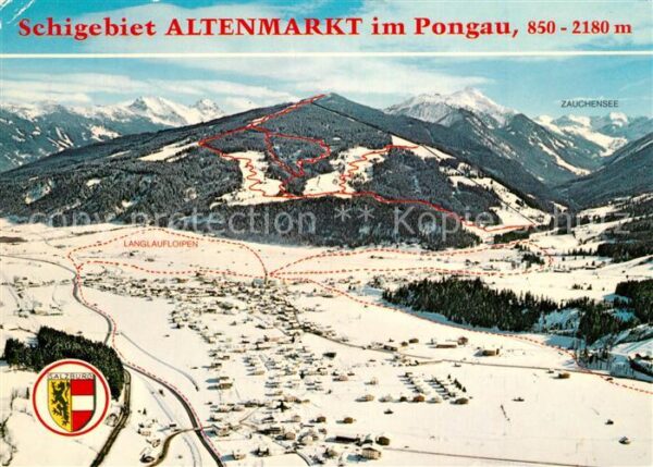 Altenmarkt Pongau Fliegeraufnahme mit Schischaukel Radsta