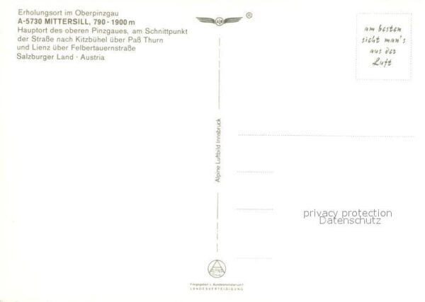 Mittersill Oberpinzgau Fliegeraufnahme mit Schloss Mittersill – Bild 2