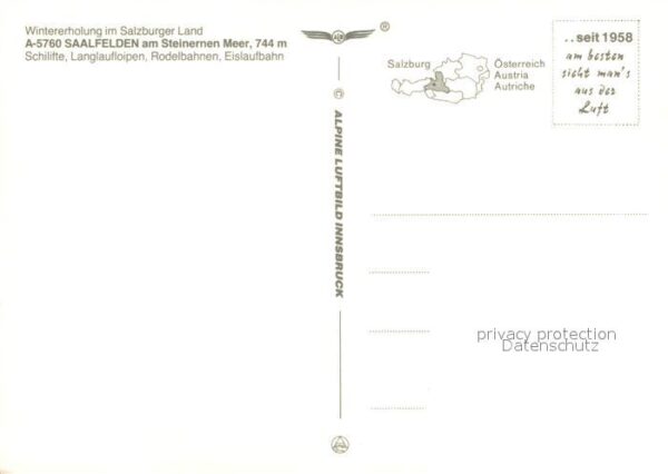 Saalfelden Steinernes Meer Fliegeraufnahme mit Biberg und Leogang – Bild 2