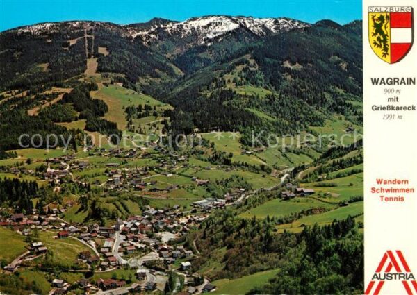 Wagrain Salzburg Fliegeraufnahme mit Griesskareck