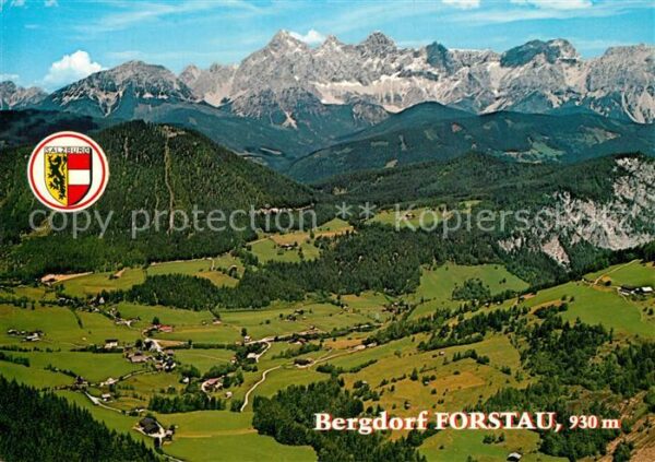 Forstau Fliegeraufnahme mit Dachstein und Radst
