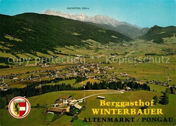 Altenmarkt Pongau Fliegeraufnahme mit Berggasthof Winterb