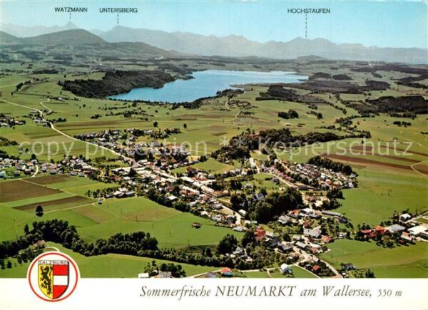 Neumarkt Wallersee Fliegeraufnahme mit Camping Minigolf St