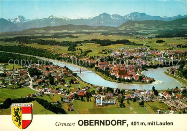 Oberndorf Salzburg Fliegeraufnahme mit Laufen