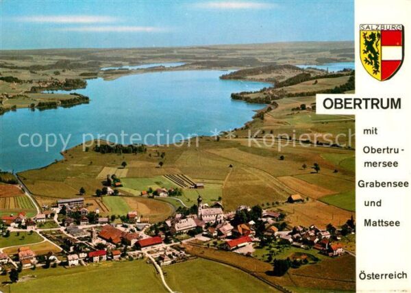 Obertrum See Fliegeraufnahme mit Grabensee und Matts