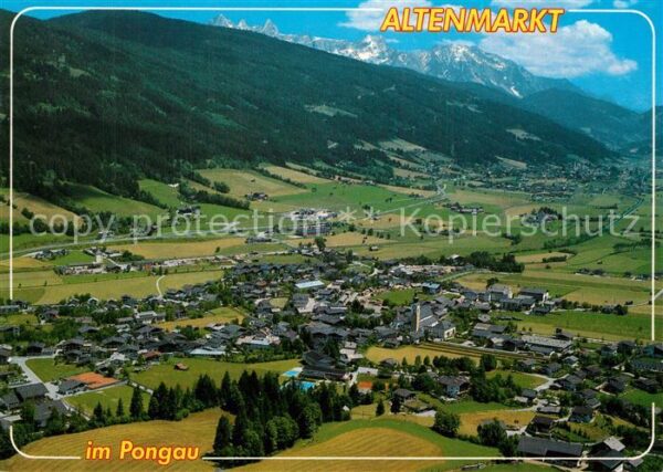 Altenmarkt Pongau Fliegeraufnahme mit Dachstein und Tauer