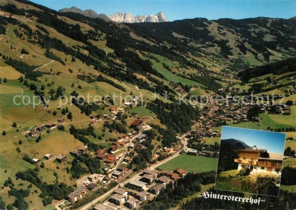 Hinterglemm Saalbach Fliegeraufnahme Hinterstererhof