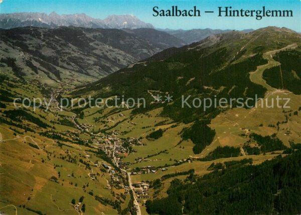 Hinterglemm Saalbach Fliegeraufnahme
