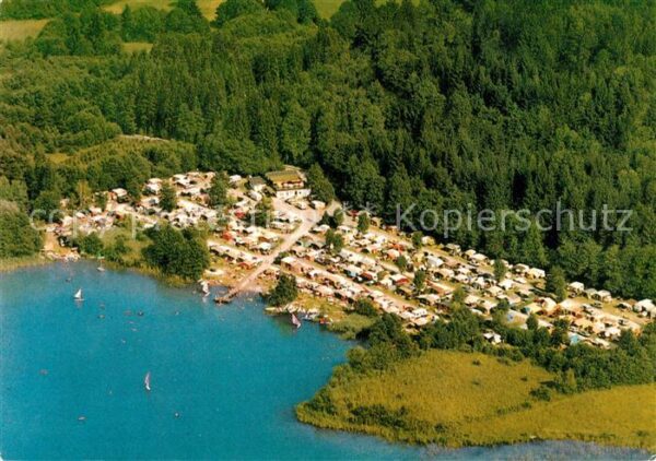 Keutschach See Camping Süd Fliegeraufnahme