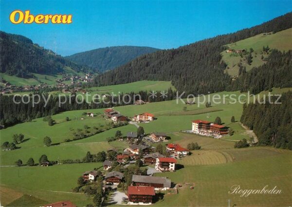 Oberau Wildschoenau Tirol Fliegeraufnahme