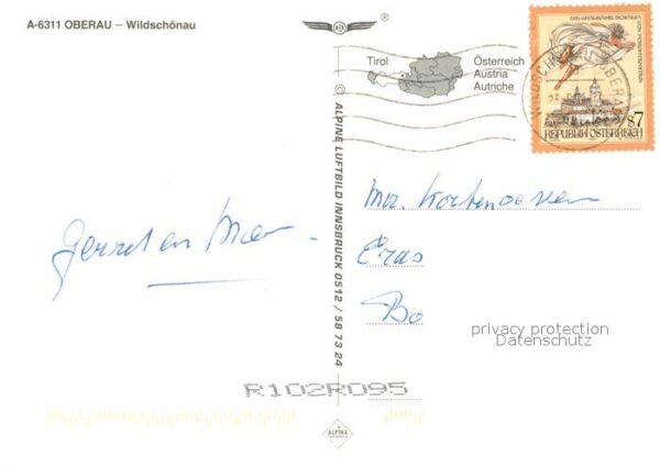 Oberau Wildschoenau Tirol Fliegeraufnahme – Bild 2