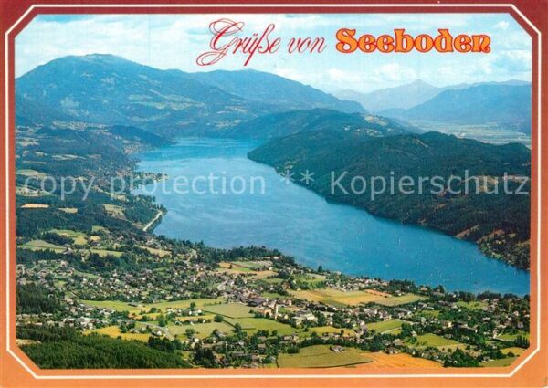Seeboden Millstaettersee Fliegeraufnahme