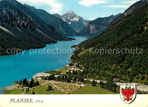 Reutte Tirol Fliegeraufnahme mit Hotel Forelle und P