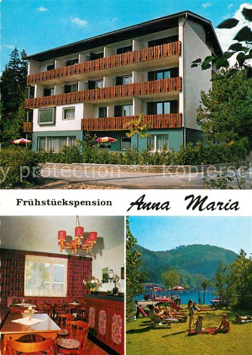 St Kanzian Klopeiner See Frühstückspension Anna Maria Gaststube