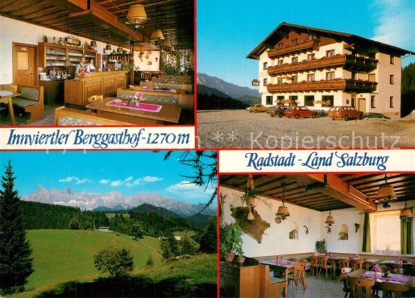 Radstadt Innviertler Berggasthof Gastraum Panora