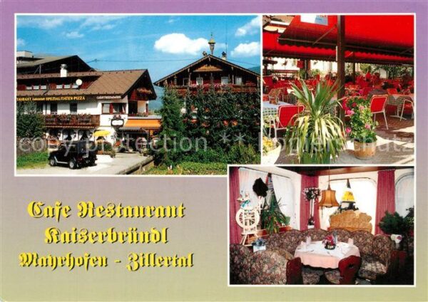 Mayrhofen Zillertal Cafe Restaurant Kaiserbründl Gaststube
