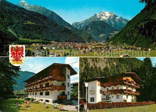Mayrhofen Zillertal Panorama Haus Waldrand