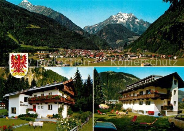 Mayrhofen Zillertal Panorama Haus Waldrand
