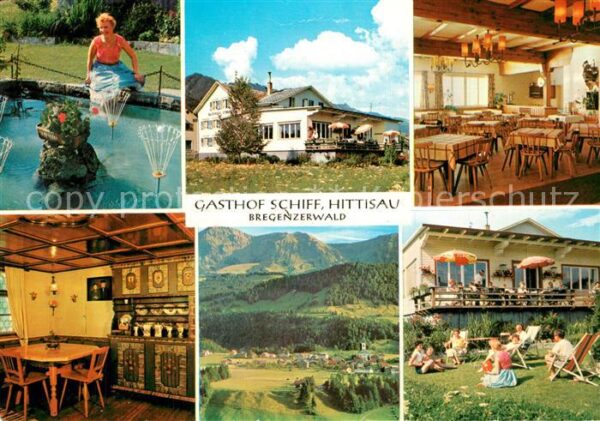 Hittisau Vorarlberg Gasthof Schiff Gaststube Liegewiese Pan