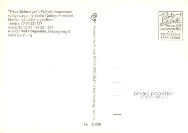 Bad Hofgastein Haus Schwaiger Frühstückspension – Bild 2