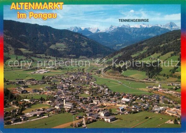 Altenmarkt Pongau Fliegeraufnahme mit Tennengebirge