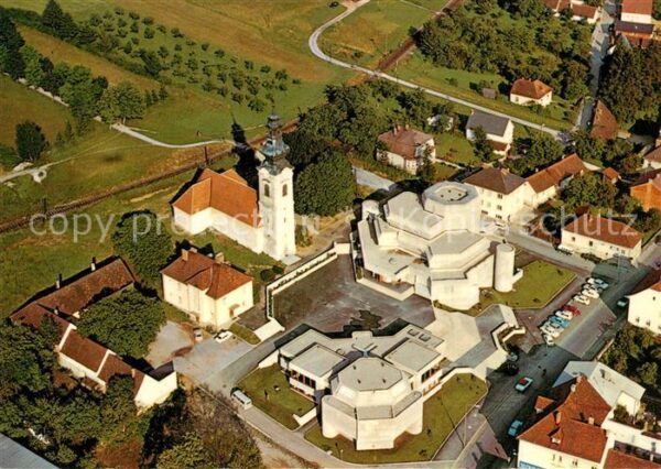 Oberwart Osterkirche Fliegeraufnahme