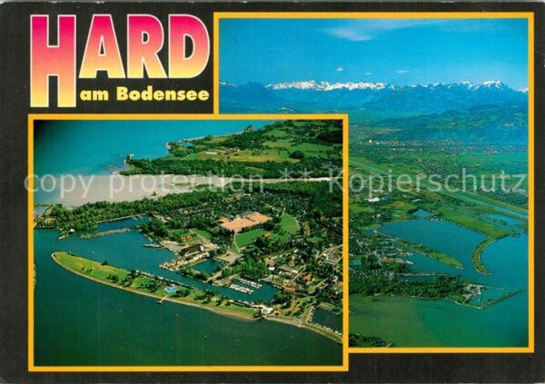 Hard Vorarlberg Fliegeraufnahme mit Bodensee