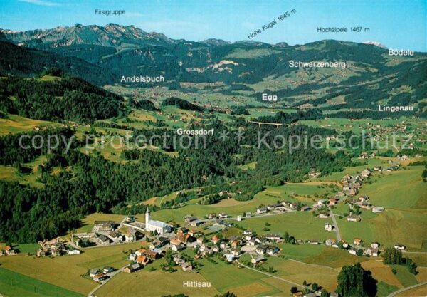 Hittisau Vorarlberg Fliegeraufnahme
