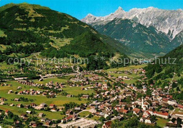 Schruns Tschagguns Fliegeraufnahme Montafon mit Golm Vanda
