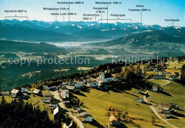 Sulzberg Vorarlberg Fliegeraufnahme