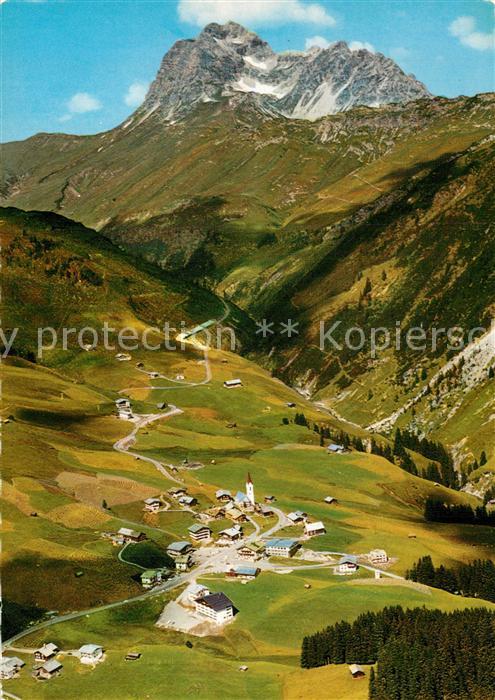 Warth Vorarlberg Fliegeraufnahme mit Widderstein