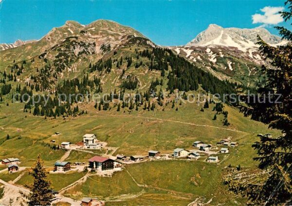 Lech Vorarlberg Fliegeraufnahme mit Wösterhorn und Wöst