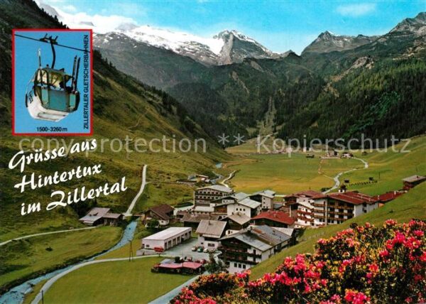 Hintertux Zillertal Fliegeraufnahme