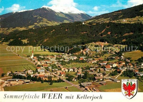 Weer Tirol Fliegeraufnahme mit Kellerjoch