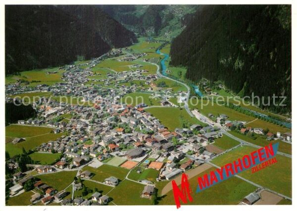 Mayrhofen Zillertal Fliegeraufnahme
