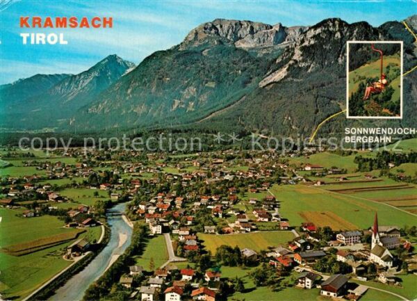 Kramsach Fliegeraufnahme mit OT Voldöpp und Sonn