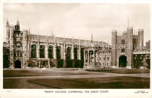 Cambridge Cambridgeshire Trinity College The Great Court