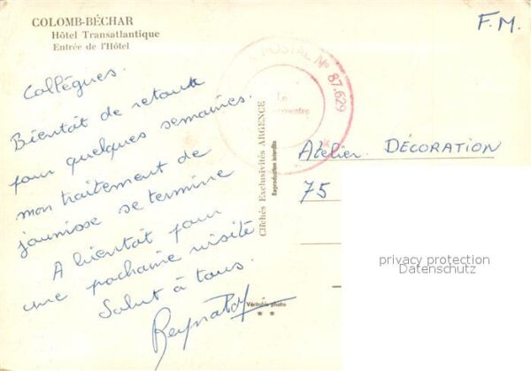 Colomb-Bechar Hotel Transatlantique Entree de l_Hotel – Bild 2