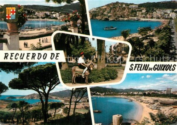 San Feliu de Guixols Vista parcial Paseo del Mar Motivo tipi