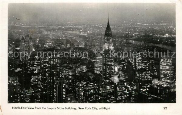 New York City North east view from the Empire State B