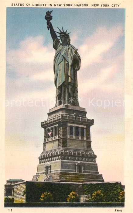 New York City Statue of Liberty in New York Harbor