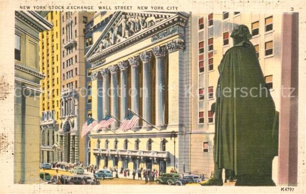 New York City Stock Exchange Wall Street Monument Sta