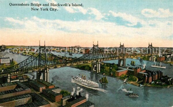 New York City Queensboro Bridge and Blackwell's Islan