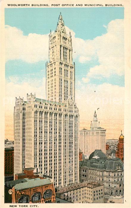 New York City Woolworth Building Post Office and Muni