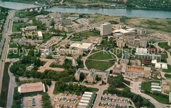 Saskatoon Aerial view of the University of Saskat