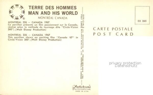 Montreal Quebec Terre des Hommes Man and his World Pavi – Bild 2
