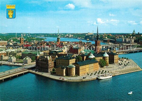 Stockholm Riddarholmen Fliegeraufnahme