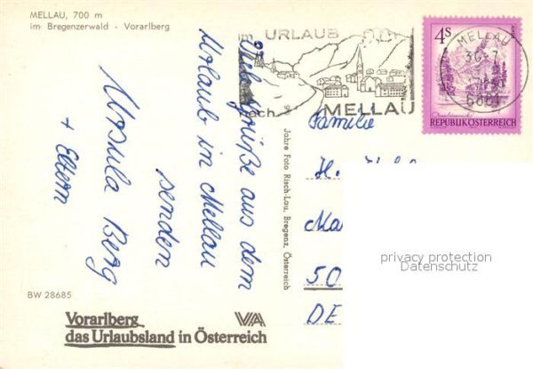 Mellau Vorarlberg Panorama Bregenzerwald Wasserfall Pflan – Bild 2