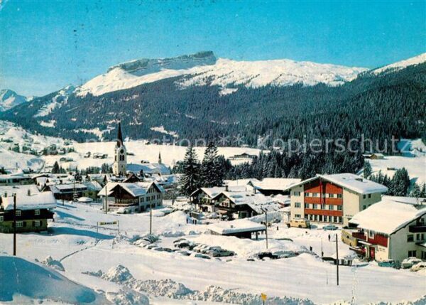 Riezlern Kleinwalsertal Vorarlberg Winterpanorama mit Hoch Ifen Allgäuer A