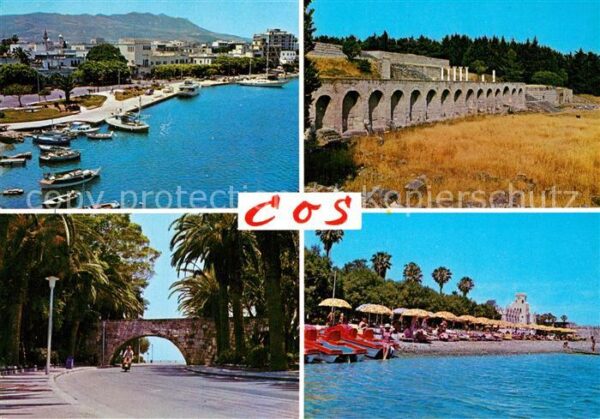 Cos Kos Hafen Strand Viadukt Ruinen Uferstrasse